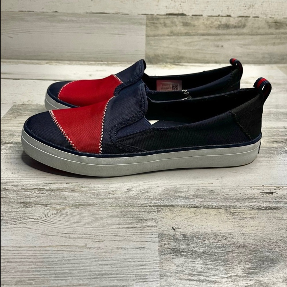 SPERRY Crest Twin Gore Bionic Red Navy Blue Sneaker 7